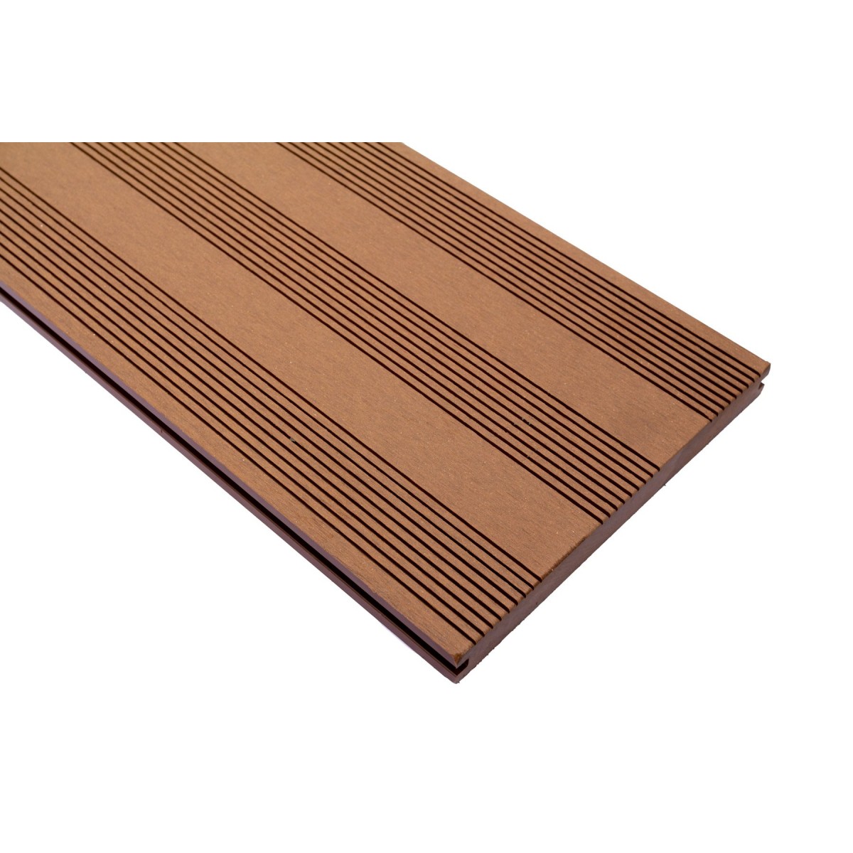 Vareprøve Terrassebord kompositt Wideplank massiv brun 22cm bredde
