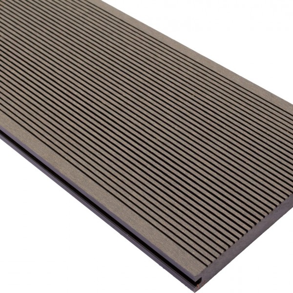 Vareprøve Terrassebord WPC komposittgulv massiv grå 20cm bredde